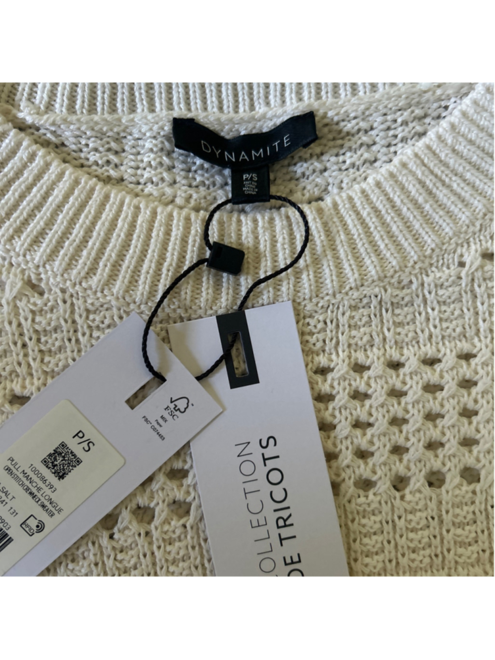 Women's Knitwear Beige Crew Neck Sweater Size S - Picture 6 of 8